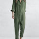 Bethany | Button-Front Pocket Jumpsuit