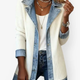 Wendy | Structured Contrast-Trim Button-Front Jacket for Women