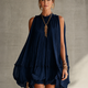 Camilla | Chiffon Halter Mini Dress
