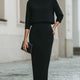 Teresa | Boat-Neck Pants Set