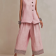 Elodie | Linen-Blend Vest & Culotte Set for Women