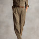 Aubrette | Plaid Belted Button-Front Tailored Jumpsuit for Women