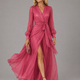 Beatrice | Elegant Chiffon V-neck Tie-waist Long Dress