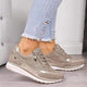 Calliope | Side-Zip Sparkle Lace-Up Sneaker