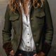 Barbara | Herringbone Contrast-Trim Blazer