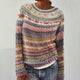 Kelsey | Heather Multi Fair Isle Patterned Sweater