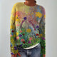 Autumn | Watercolor Meadow Patterned Sweater