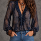 Marsha | Paisley Ruffle-Neck Blouse