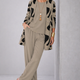 Dorothy | Patterned Cardigan Top and Wide-Leg Pants Three-Piece Set for Women