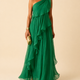 Ela | Cascading Ruffle Maxi Dress