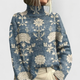 Centenia | Turtleneck Long-Sleeve Knit Sweater for Women