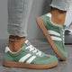 Tindra | Retro Striped Lace-Up Sneakers
