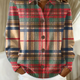 Gloria | Multicolour Plaid Button Cardigan for Women