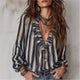 Lorraine | Layered Stripe Long-Sleeve Top