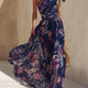 Camille | One-Shoulder Printed Patchwork Maxi Dress for Women