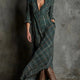 Erica | Plaid Button-Front Maxi Dress