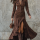 Dakota | Ruched Western Shirt Dress