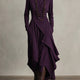Genevieve | Turtleneck Draped Maxi Dress for Women