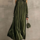 Vanessa | Pleated Floral Shoulder Maxi Dress