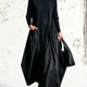 Bridget | Turtleneck Drop-Waist Pocket Maxi