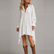 Lucia | Lace Detail Irregular-Hem Mini Dress