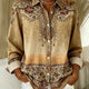 Camille | Floral-Print Button Blouse