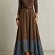 Erika | Lace-Hem Maxi Dress