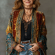 Amara | Bohemian Print Open-Front Kimono Jacket for Women