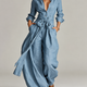 Betty | Tie-Waist Shirt and Wide-Leg Pants Two-Piece Set for Women