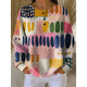 Olivia | Button-Neck Print Sweatshirt