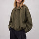 Juno | Cropped Oversized Bomber Jacket