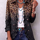 Sabina | Leopard Ombre Ruffle Blazer Jacket for Women