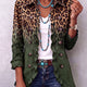 Rowena | Leopard Ombre Ruffle Blazer Jacket for Women
