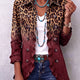 Talia | Leopard Ombre Ruffle Blazer Jacket for Women