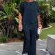 Patricia | Asymmetrical Top & Pants Set