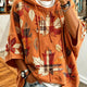 Otilia | Autumn Leaf Print Oversized Hoodie