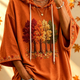 Maria | Autumn-Print Oversized Hoodie