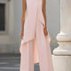 Martina | High-Neck Sculpted Wide-Leg Jumpsuit for Women