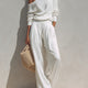 Adele | One-Shoulder Top and Wide-Leg Pants Two-Piece Set for Women