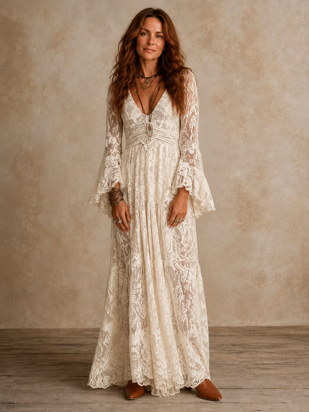 Emily vintage silhouette maxi dress by Bennett and Lowe, elegant floor-length dress with classic design and fitted waist.