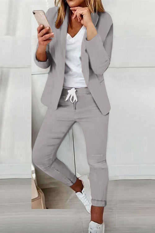 Jessica relaxed matching pants set from Bennett and Lowe, featuring comfortable fabric and casual style for everyday wear.