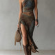 Elena | Bold One-Shoulder Printed Maxi Dress with Ruffled Slit