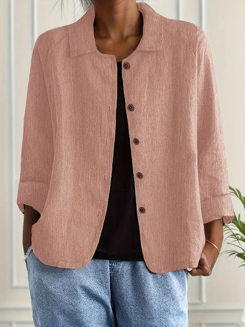 Marilla | Lightweight Button-Front Shirt Cardigan for Women