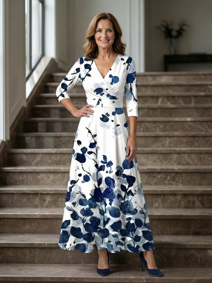 Taylor | Floral Wrap Maxi Dress for Women