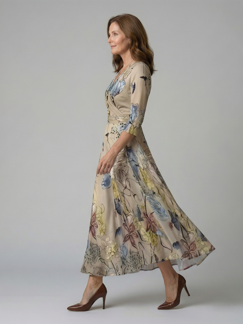 Taylor | Floral Wrap Maxi Dress for Women