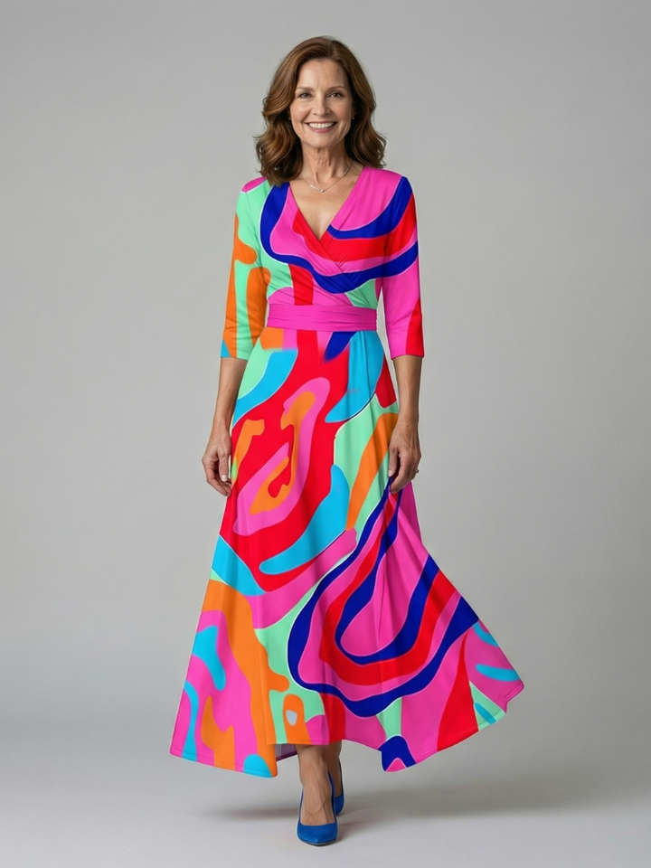 Taylor | Floral Wrap Maxi Dress for Women