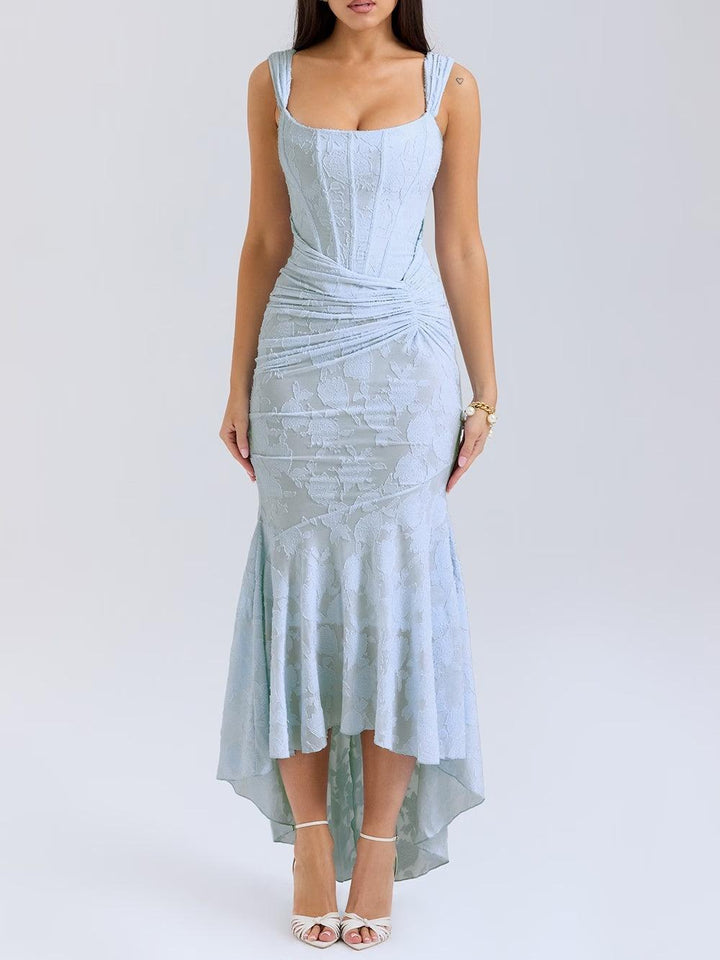 Summer | Lace Fishtail Midi Dress for Women