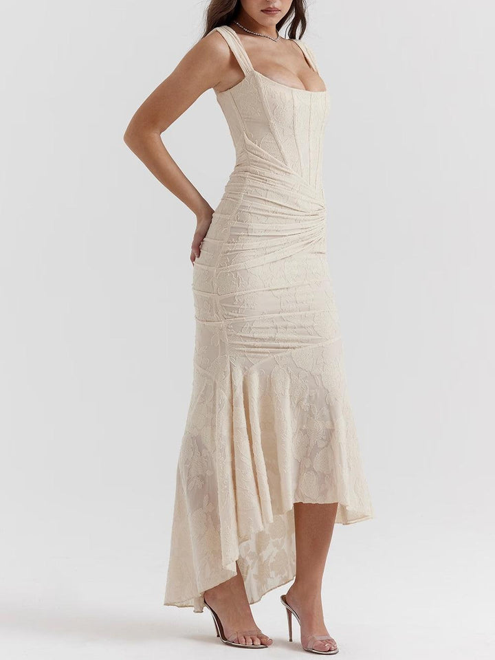 Summer | Lace Fishtail Midi Dress for Women