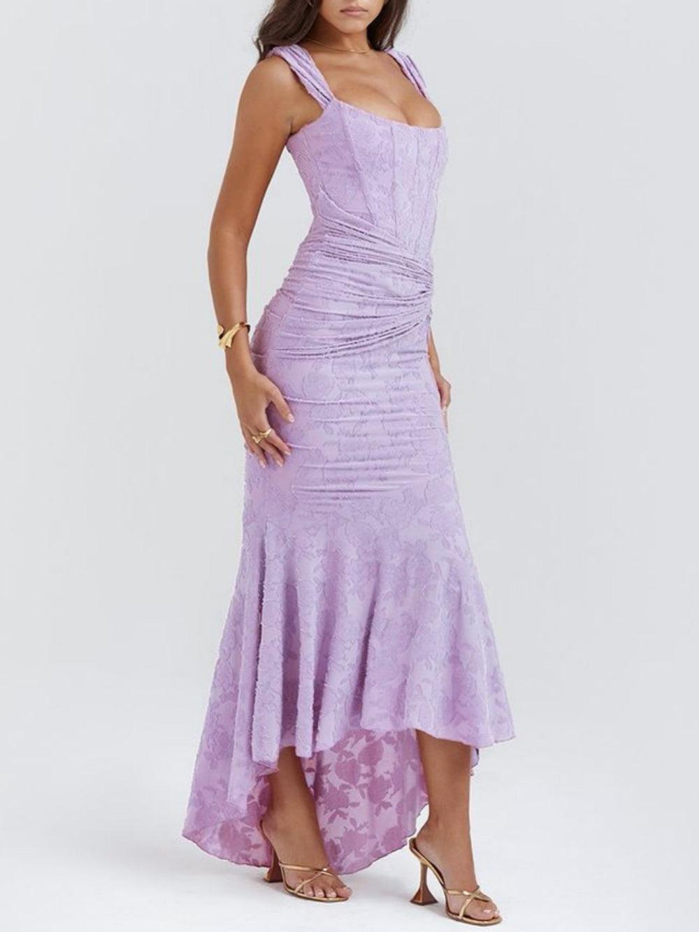 Summer | Lace Fishtail Midi Dress for Women