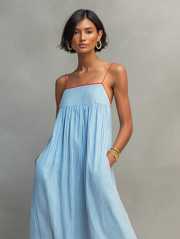 Hannah | Striped Maxi Dress for Women